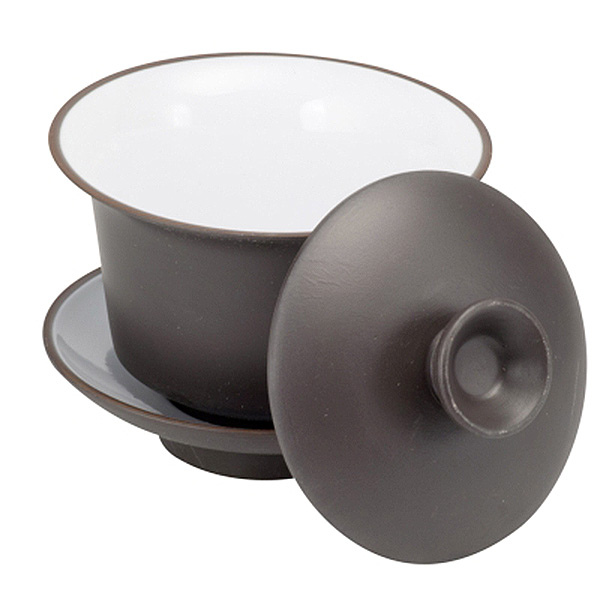 Tmavá keramická miska na čaj - Yixing (100 ml)