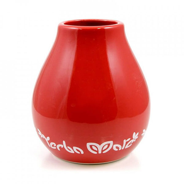 Keramická kalabasa Yerba Mate (červená)